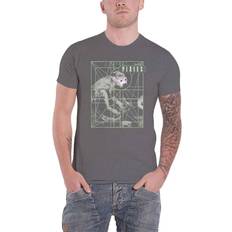 Grey - Unisex T-shirts Pixies Monkey Grid T-Shirt charcoal