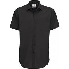 B&C Collection B&C Mens Smart Short Sleeve Shirt Mens Shirts (White)