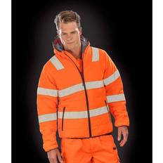 Genuine Recycled Unisex Ripstop Safety Jacket - Orange