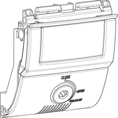 Shad Kit d'ouverture pour top case moto sh 58x/ sh59x Noir