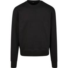 Build Your Brand Unisex Adults Premium Oversize Crew Neck Sweatshirt (Black)