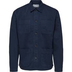 Selected Homme Men's SLHLOOSETONY Overshirt LS W NOOS Shirt, Crockery