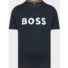 Farkut HUGO BOSS Cotton Jersey T-shirt with Rubber-Print Logo