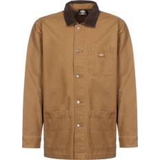 Hombre - XS Abrigos Dickies Stonewashed Duck Unlined Chore Coat - Brown Duck