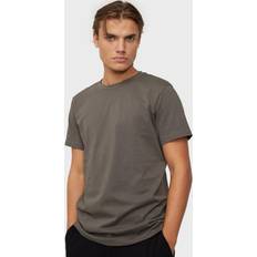 Vêtements Crew-Neck Cotton Male Camiseta de Manga Corta Gris