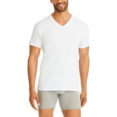 Hanes Cotton T-shirts Hanes Men Classic V-Neck T-Shirt (6-Pack)