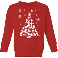 Star Wars Kid's Christmas Tree Sweatshirt - Red