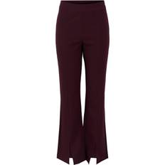 Y.A.S Women's flared trousers with front seams. Purple