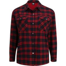 Camisa de sobrecamisa - Rojo Chaquetas Urban Classics Oversized Oversized Oversize - Midnight/Red