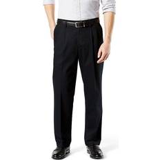 Dockers Men's Signature Khaki Relaxed-Fit Stretch Pleated Pants, 38X30, 38X30