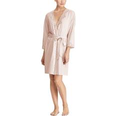 Pink - Women Robes Lauren Ralph Lauren Satin And Lace Robe