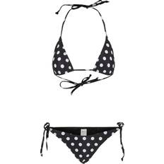 Nylon Bikinioberteile Urban Classics Bikini - Schwarz/Weiß