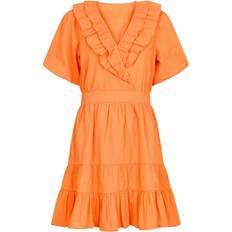 Neo Noir Rosa Klänningar Neo Noir Erika Solid Dress Dam Klänningar