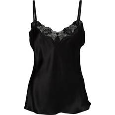 Silke Klær Lady Avenue Camisole Med Blonde - Black