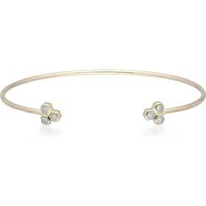 Gemondo Trilogy Geometric Bangle - Gold/Diamond