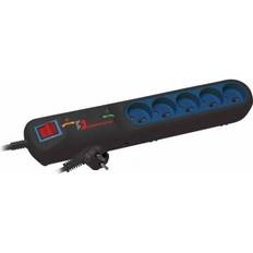 LFT 2005 power strip, 5 sockets, 5m black (LFT20055MBLK)