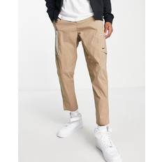 Nike Silver Trousers Nike Premium woven utility cargo trousers in stone-Neutral