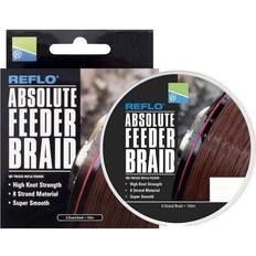 Rosso Lenze da pesca Treccia a pennello Preston Absolute Feeder Braid 0.12MM 150M Noir