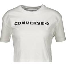 Converse Bekleidung Converse Puff Logo Cropped T-Shirt - Pink