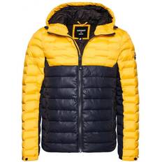 Superdry Radar Quilt Mix Padded Amarillo Azul - Yellow