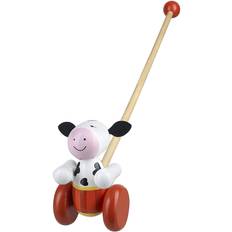 Push Toys Orange Tree Toys Cow Push Along