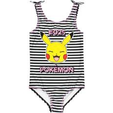 Solid Colors Swimsuits Children's Clothing Pokémon Girl's Pikachu One Piece Swimsuit