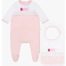 Baby hugo boss Barnkläder HUGO BOSS Baby Cotton Sleepsuit & Bib Set, Baby