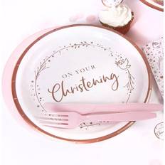 Creative Party Creative Converting J090 Paper Plates, Light Pink