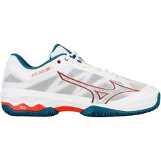 Syntetisk Ketchersportsko Mizuno Wave Exceed Light CC M - White/Cherrytom/Moroccanb