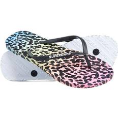 Superdry Sko Superdry Super Sleek Klipklapper - Gennemgående Print