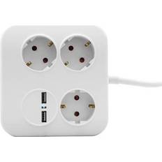 Power Strips & Extension Cords REV 0012378109 Power strip (w/o switch) 3x White, Black PG connector 1 pc(s)