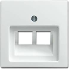 Klammern & Befestigungsmaterial Busch-Jaeger 2x Cover UAE socket Busch-balance SI Alpine white 1803-02-914