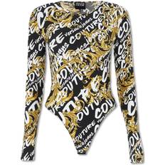 Gold Bodysuits Versace Jeans Couture Logo Brush Courture Bodysuit