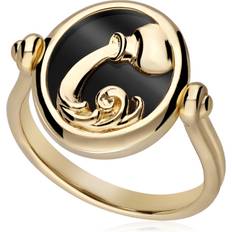 Gemondo Zodiac Onyx Aquarius Flip Ring in 18ct Plated