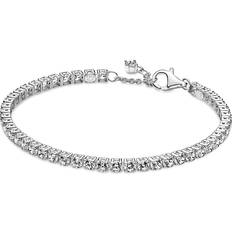 Silber Armbänder Pandora Sparkling Tennis Bracelet - Silver/Transparent