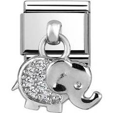 White Charms & Pendants Nomination Classic Elephant Pendant Charm