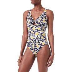 Brune - Dame Badedrakter Sloggi Shore Women's Fancy Guppy One Piece Swimsuit, Brown-Dark Combination