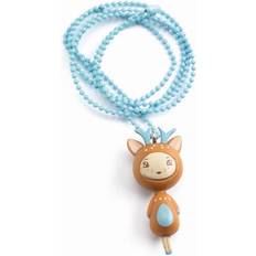 Brune Halskjeder Djeco Lovely Darling Charms Necklace - Blue/Brown