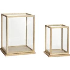 Eiken Dozen en Manden Hübsch Spectacle Display Storage Box 2pcs