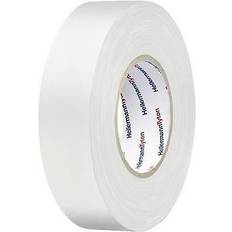 Bandes Électriques et Prises Multiples HellermannTyton Ruban adhésif toilé HTAPE-TEX-19x10-CO-WH, blanc, Coton, 19mm x 10m