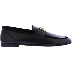 Dolce & Gabbana Klassiske Sorte Logo-Plaque Loafers Sort