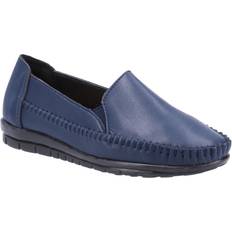 Dame - Hvite Loafers Fleet & Foster Shirley Leather Loafers Svart