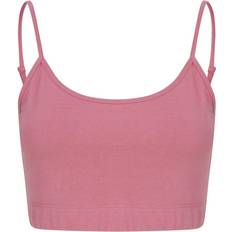 Skinni Fit Damenmode Nachhaltiges Crop-Top mit verstellbaren Trögern - Schwarz