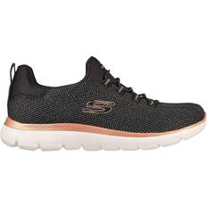 Skechers Summits W - Black Mesh/Rose Gold Trim