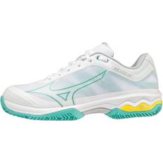 Nainen - Turkoosi Mailapeliurheilukengät Mizuno Exceed Light CC - White