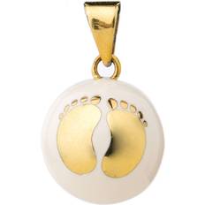 Nickelfri Berlocker & Hängen Bola Pregnancy Jewelery - Gold/White