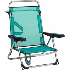 Alco Beach Chair Bed Aluminium Fibreline Turquoise 71x65x15.5cm