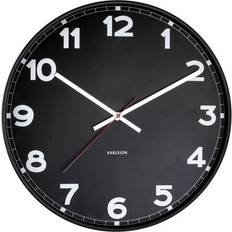 Noir Horloges murales Karlsson New Classic Medium Horloge murale 40cm