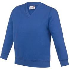 XXL Sweatshirts Children's Clothing AWDis Kid's Academy V-Neck Sweatshirt - Royal Blue (AC003J)