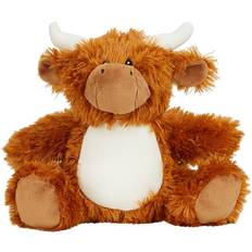 Mumbles Printme Highland Cow Plush Toy (26cm) (Brown)